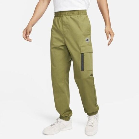 Nike FB2191 378 Men's Sz M Olive Green Sports Utility SPU Woven Jogger Pants $85 - Picture 13 of 13